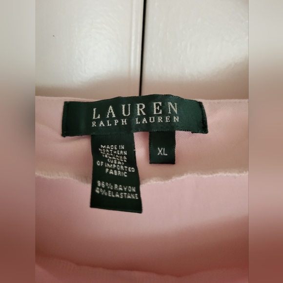 Ralph Lauren Pink Long Sleeve Top Sz XL - Picture 2 of 3